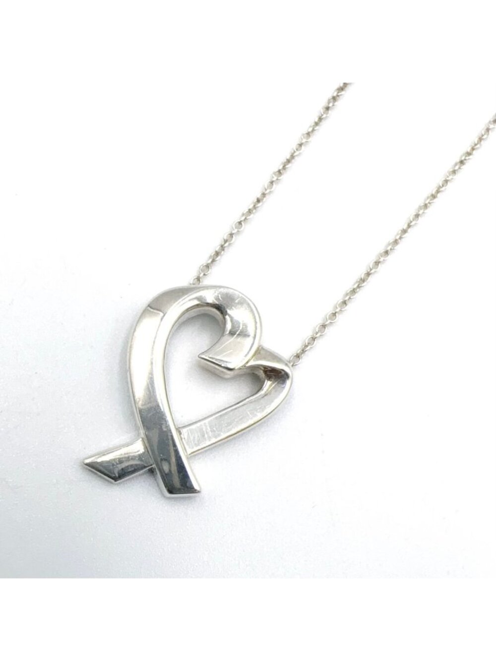 Tiffany & Co Loving Heart Necklace Silver